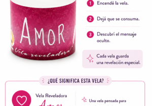 Velita reveladora Amor