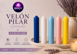 Velon pilar grande 4x20cm liso