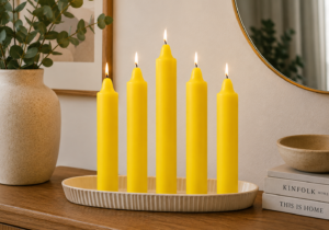 Vela Segura Lisa x12 Amarillo